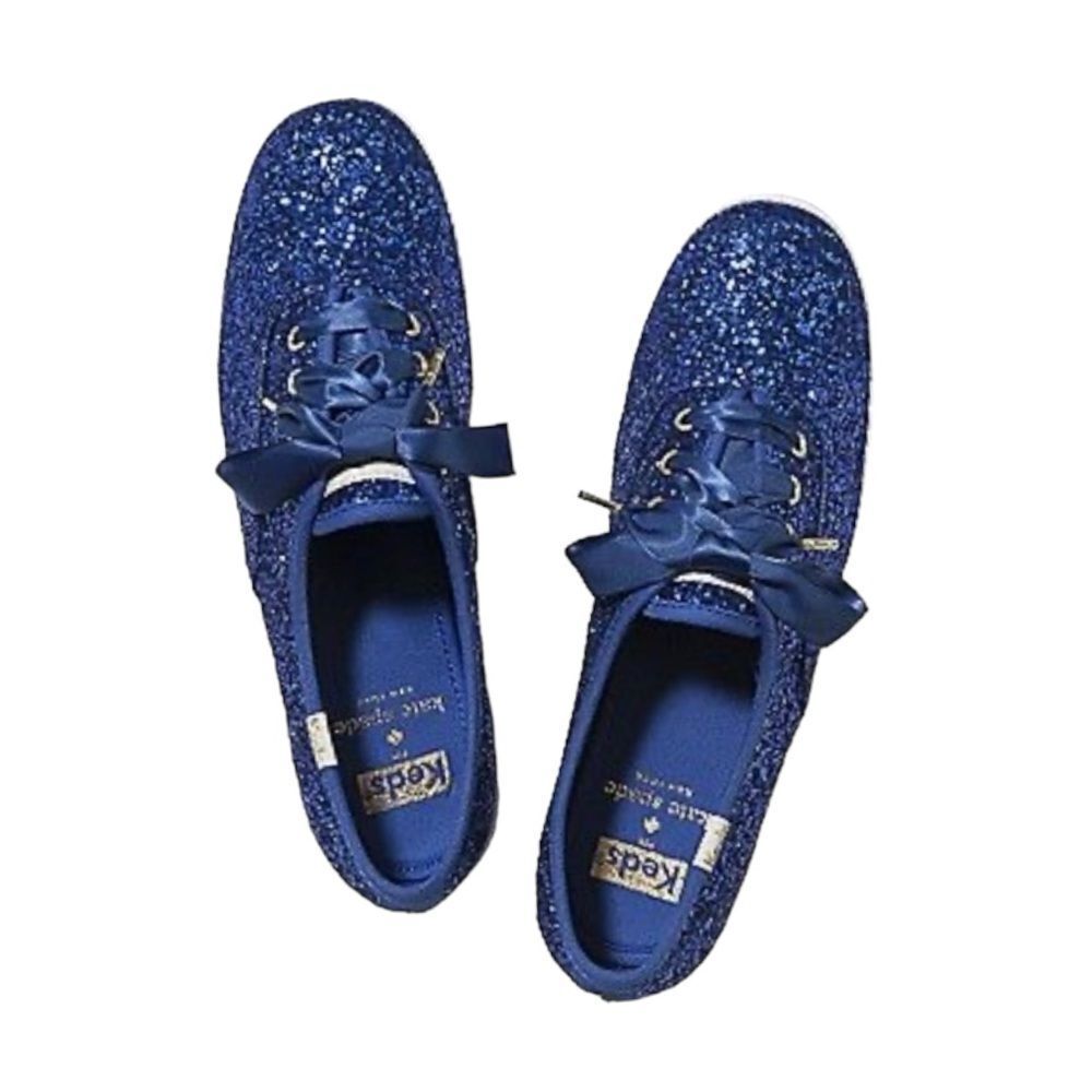 Kate Spade x Keds Glitter Low Top Sneaker Navy Blue Women’s US Size 6.5